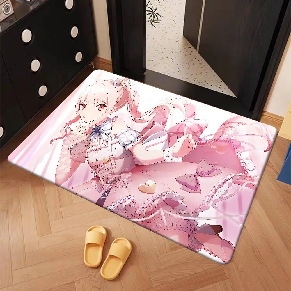 سجادة حمام Akiyama Anime Mizuki لتزيين غرفة الأطفال وغرفة النوم والشرفة ومضادة للانزلاق وبساط ترحيب لغرفة المعيشة #3