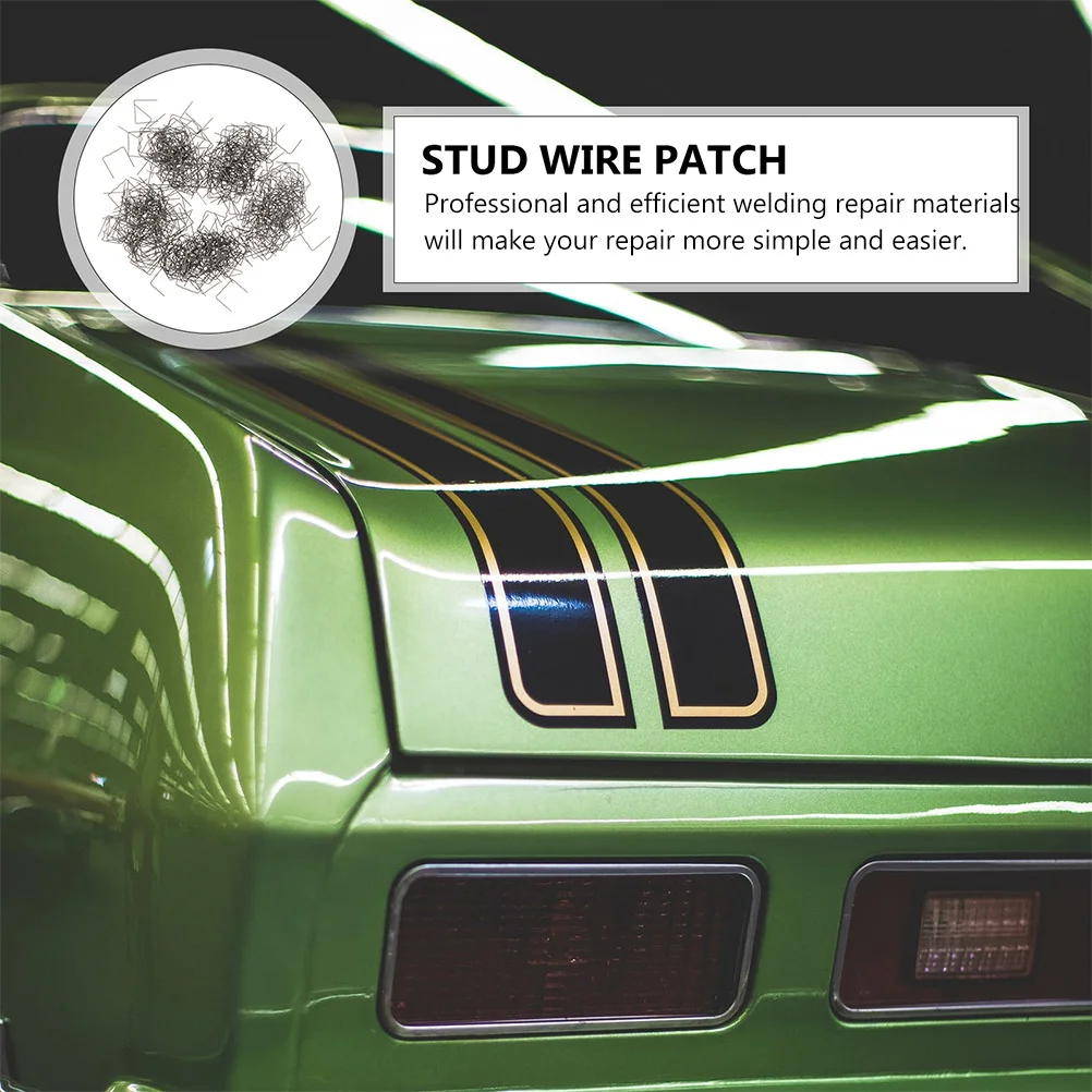 

500Pcs Welding Staples Efficient Auto Repair Materials Simple Bumper Fix Strong Durable Practical Texture Hot Stapler