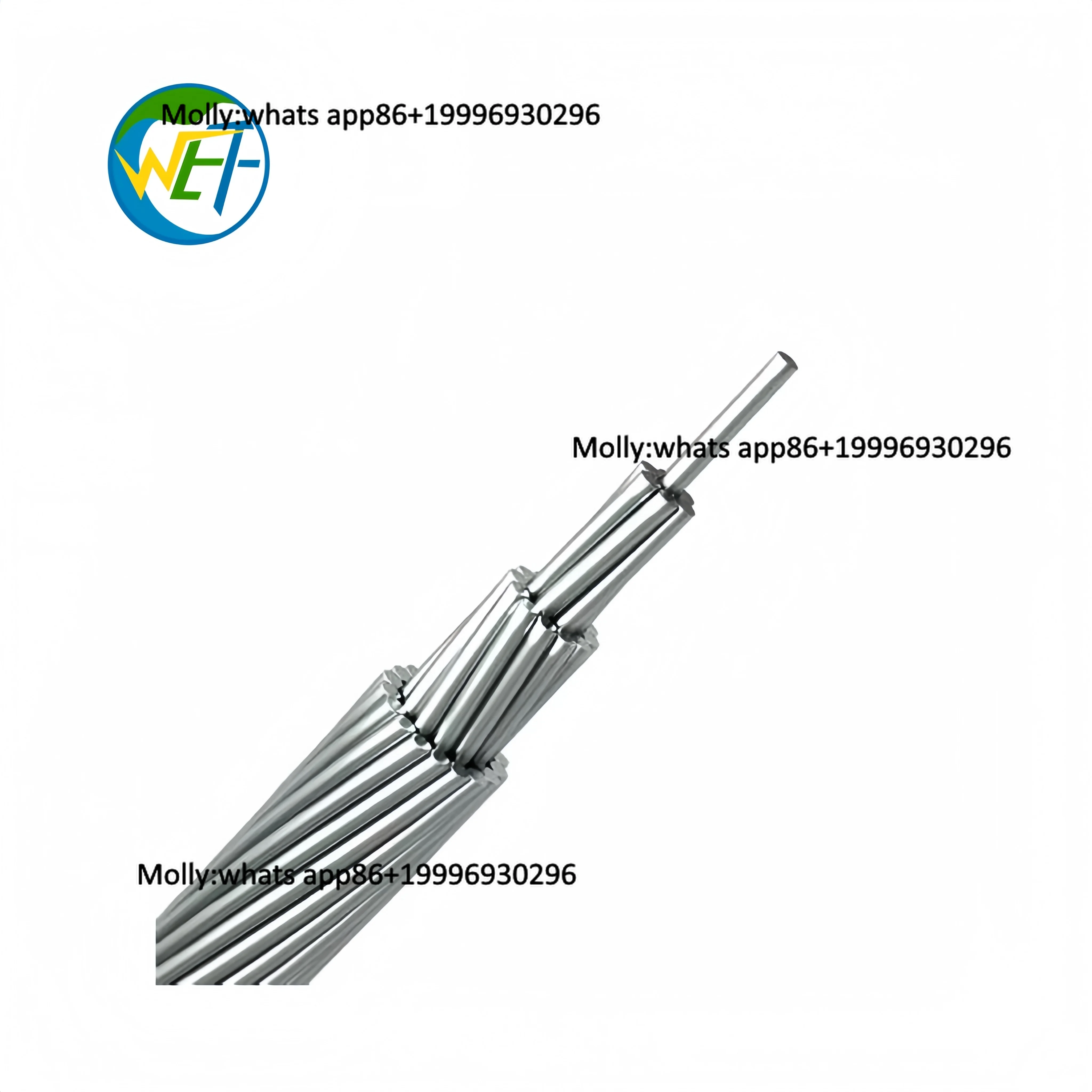ACSR Bare Conductor Wire 19core 159MCM  80.57mm Guinea ACSR Cable for AC Overhead Transmission Lines
