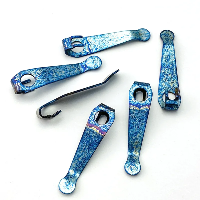 Nuovo coltello personalizzato morsetto tascabile con Clip posteriore in titanio per Spyderco Para3 leggero Dragonfly autoy1 sirena Manix2 Sage5 LW