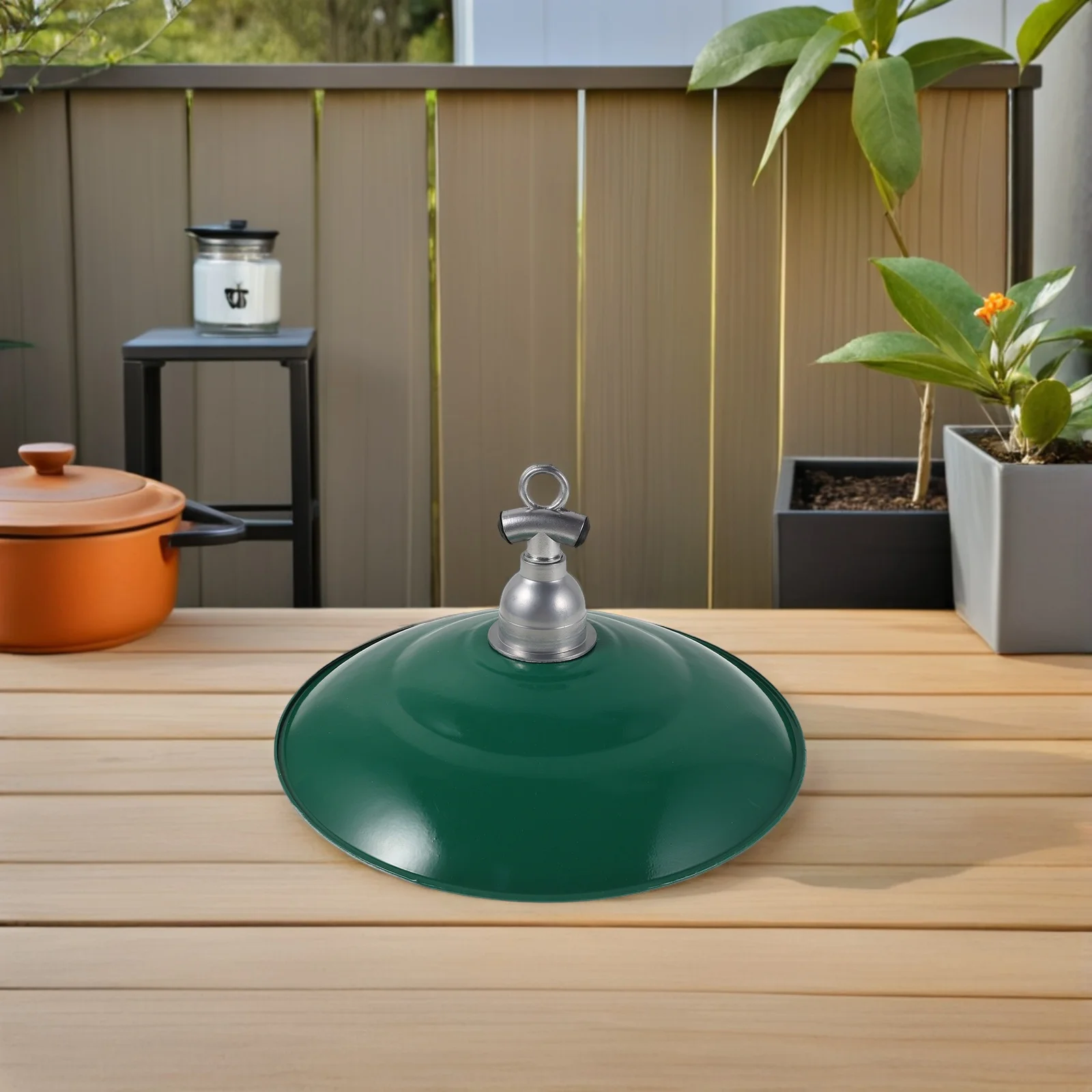 30 سنتيمتر جولة خمر غطاء مصباح مينا ريفي مقاوم للماء في الهواء الطلق غطاء خفيف لحديقة الشرفة فناء استبدال قلادة #5