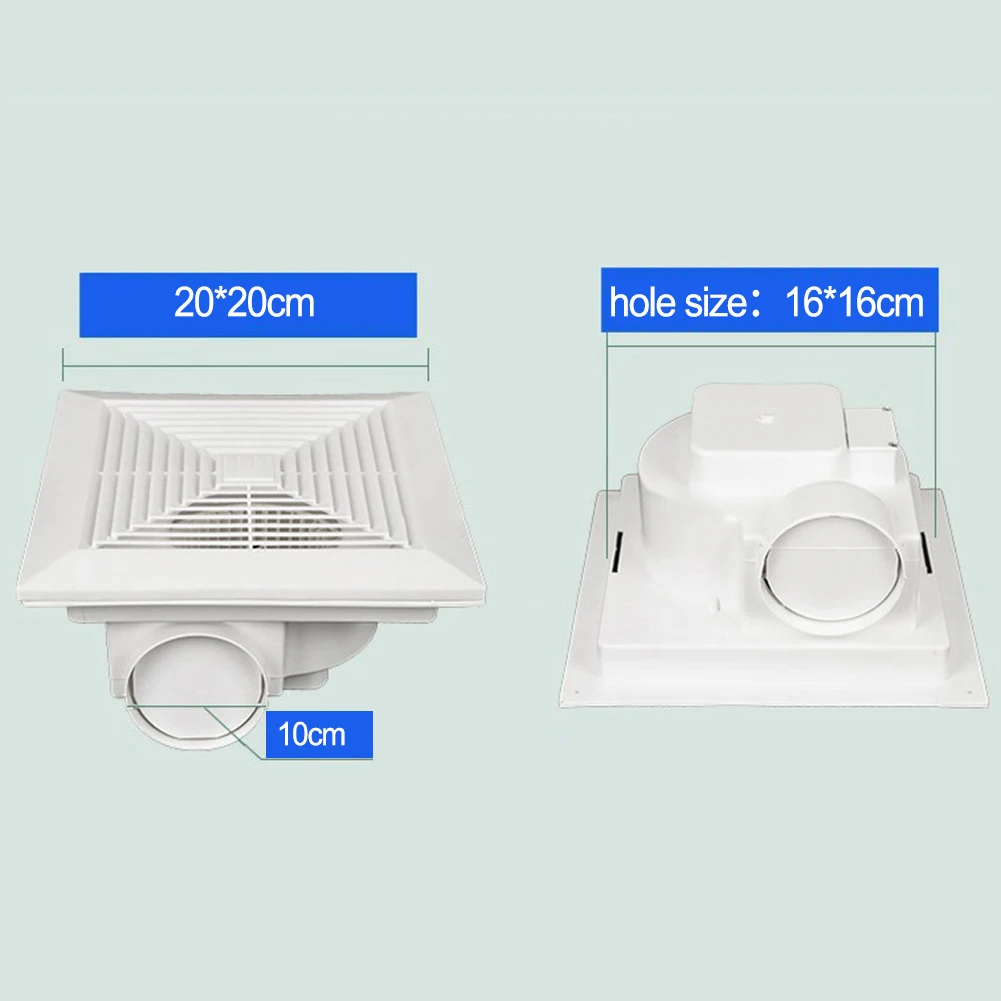 Compact Square Ventilation Fan for Wall or Ceiling Use Efficiently Reduces Smoke While Blending Seamlessly with Your Space