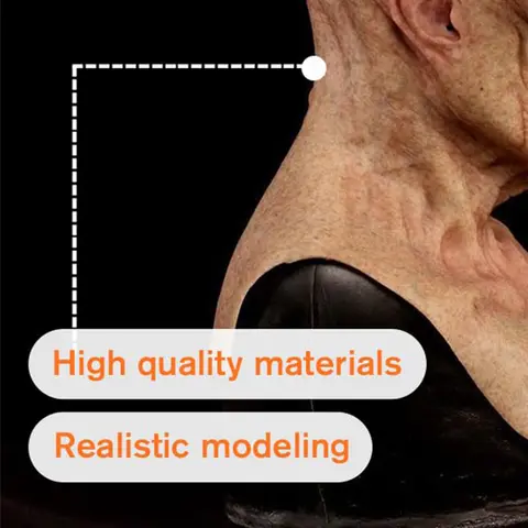 Full Head Realistic Masks Latex Alien Mask Props Realistic Creepy Halloween Masks for Halloween Carnival Costume Party Props
