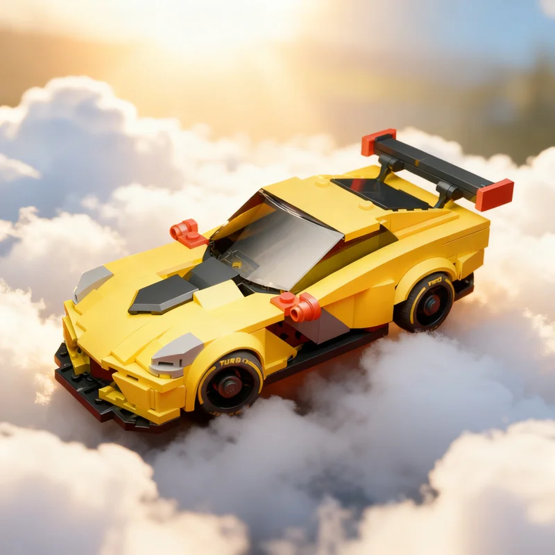 335pcs MOC Corvette C7.R City Champions Model Building Blocks Art Creative 3D Education Assemble Birthday Craft Display Brick