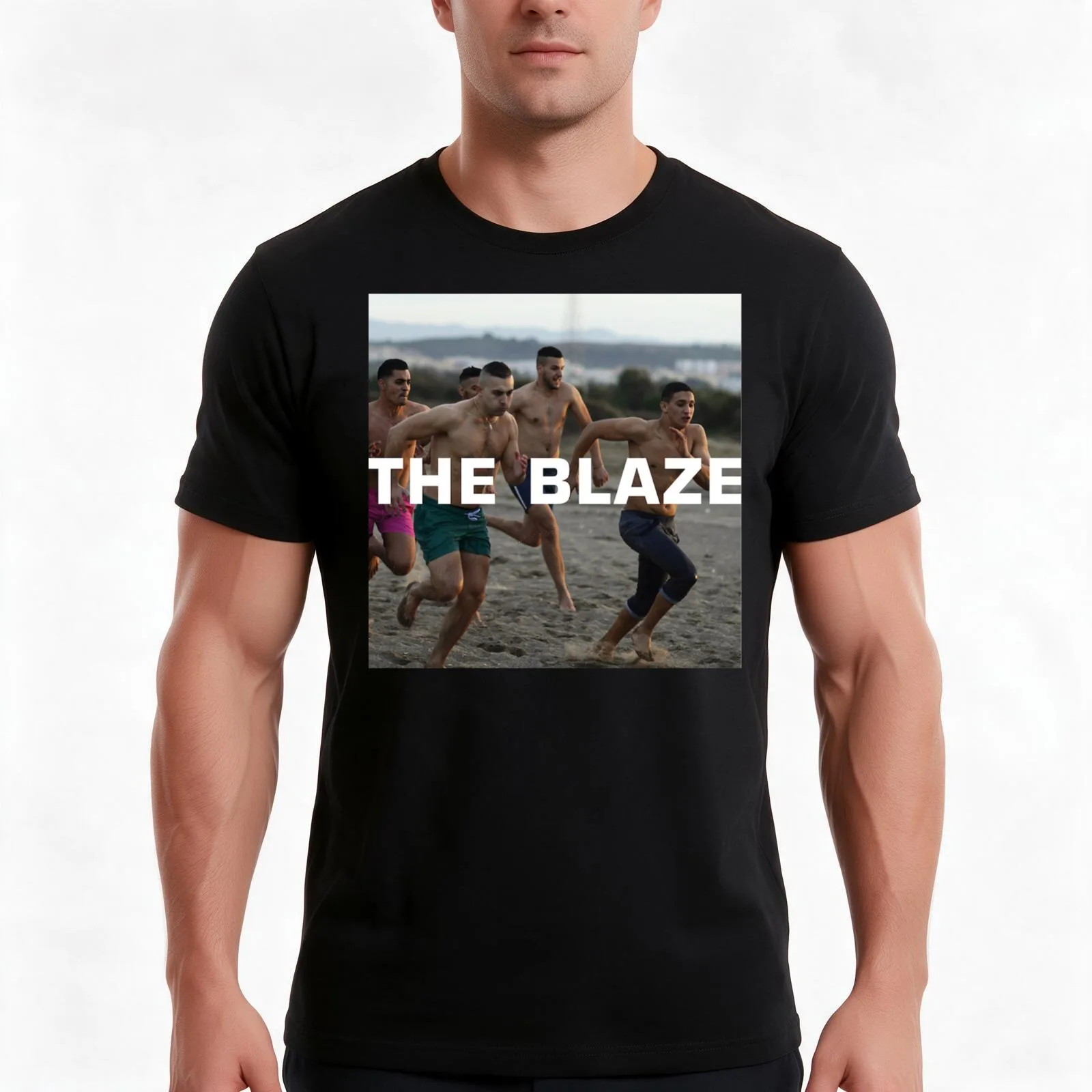 THE BLAZE TERRITORY POSTER T-Shirt, Summer Casual Cotton Tee, Oversized Streetwear Tops, Vintage Graphic Print, Unisex Men Women