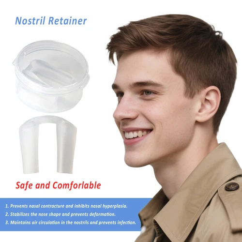 Imagen 2 del producto Retenedor de fosas nasales, retenedor de fosas nasales para recuperación de rinoplastia, ayuda para dar forma a la recuperación, retenedor de nariz, cirugía, dispositivo de soporte moldeador de nariz