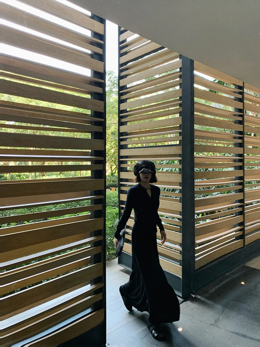 

Теплый мягкий кардиган из хлопковой смеси с круглым вырезом и двойной многослойной юбкой-зонтиком для женщин: модная сенсация для повседневной носки