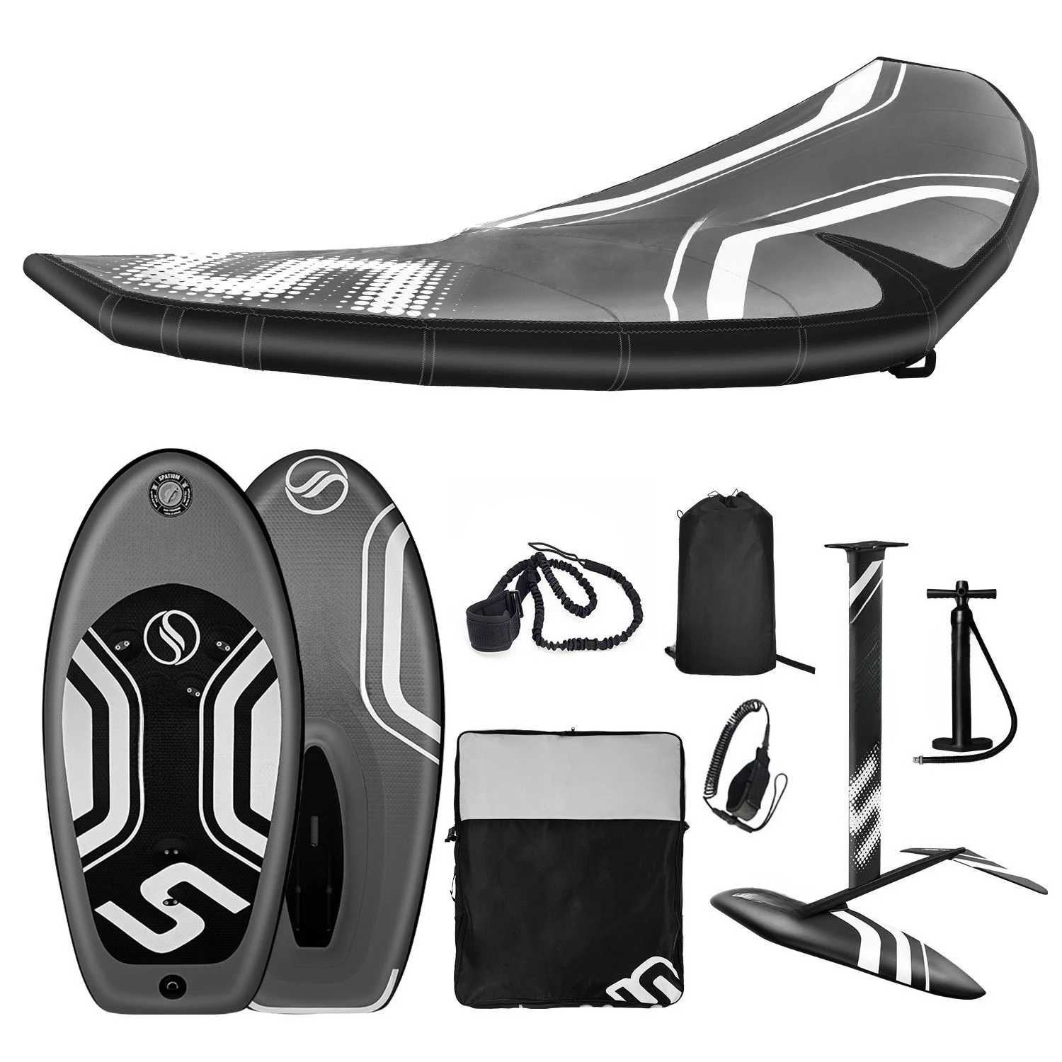 

Factory direct sales unpowered hydrofoil board set handheld wind wing ski surf skateboard