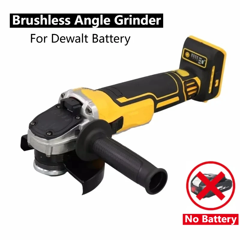 

BIESUO 125mm M14 Brushless Angle Grinder Polishing Cutting Machine Cordless Electric Angle Grinder Power Tool For Dewalt Battery