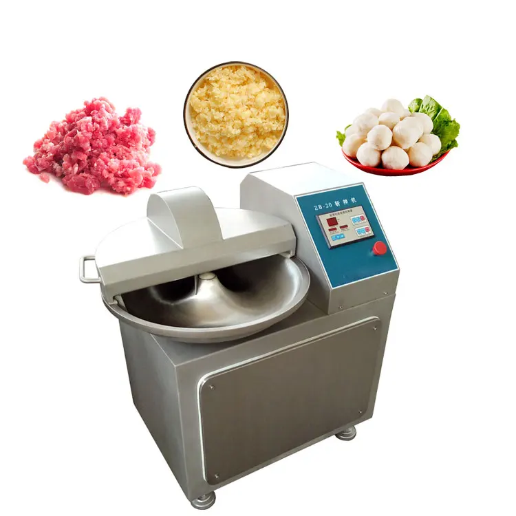 Meat‑Vegetable Stuffing Processing Bowl Cutter Machine Multifunctional For Multiple Food Raw Material Chopping