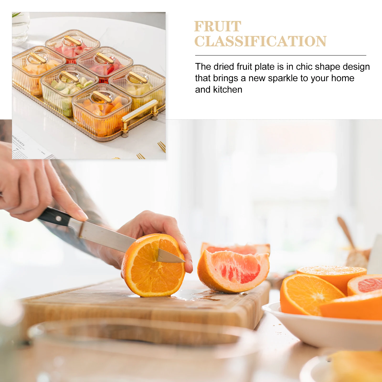 

1 set 1 Set Snack Plate With Storage Bowls Dried Fruit Holder Candy Tray For Party Vegetable Fruit Chip Dip Serving Set Kitchen