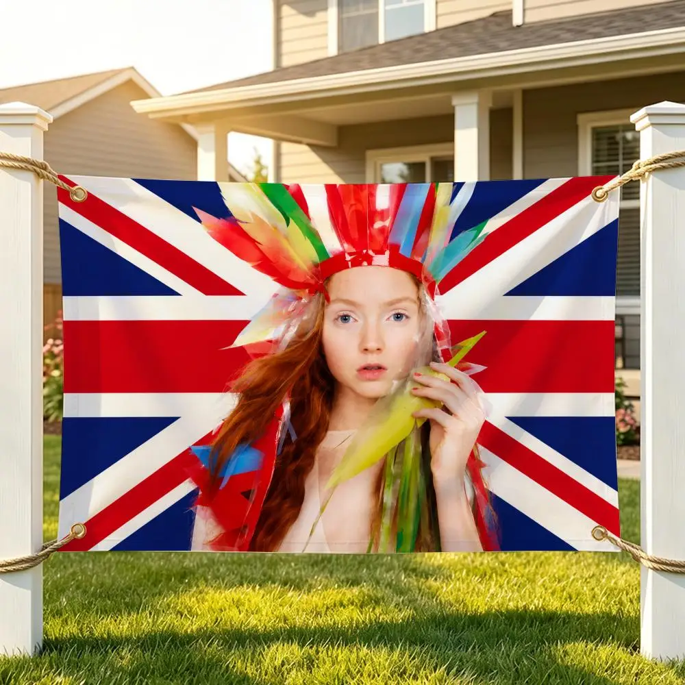 Model Artist Lily Cole Flags Flags are suitable for homes, bars, hotels, birthday parties, fan support, and themed collections