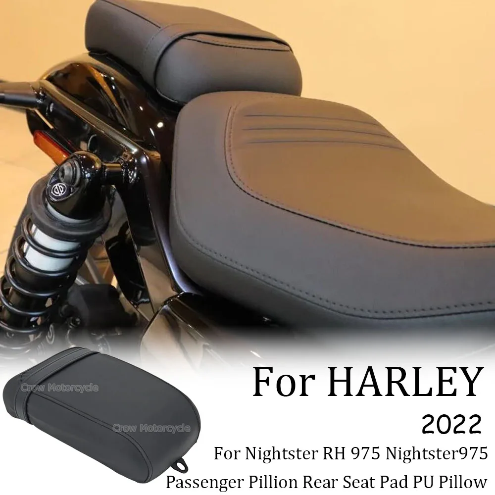 New For Nightster 975 RH975 RH975 2022 2023 Motorcycle Passenger Seat Pad Rear Pillion Solo Seat Pad Black