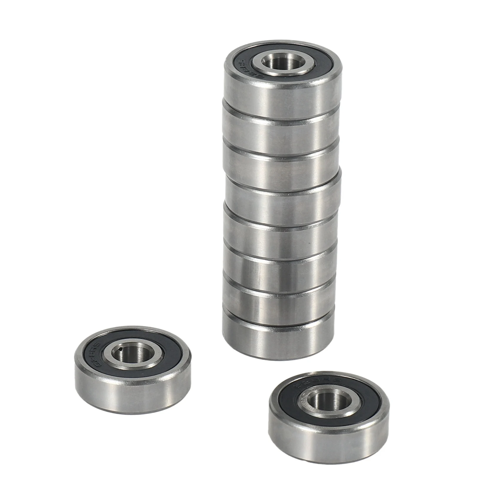 ABZC-30Pcs 628RS 8Mmx24mmx8mm Double Sealed Miniature Deep Groove Ball Bearing