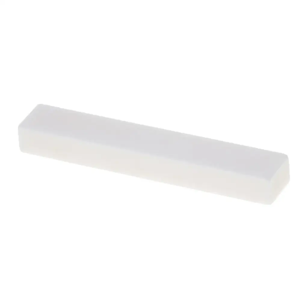Natural Bone Acoustic Guitar Nut 52x6x10mm White Bone Replacement Guitar Parts Nuts 8pcs for Universal Six String