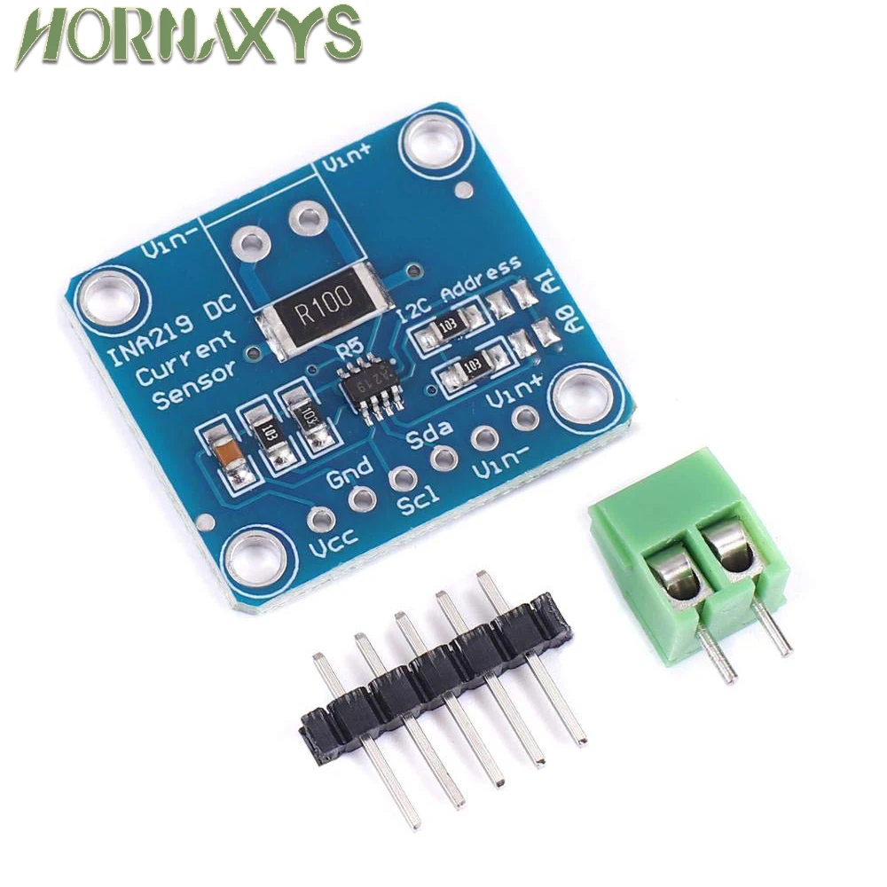 1-10pcs MCU-219 INA219 I2C Zero Drift Bi-directional Current Power Monitoring Sensor Module Sensor Breakout Monitoring Modules