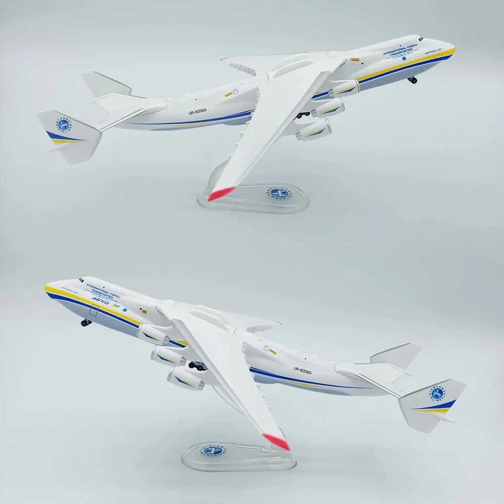 Antonov Ukraine An-225 An124 1/400 Scale 21cm Static Aircraft Model StrategicTransport ABS Plastic Aircraft Model Collection Toy