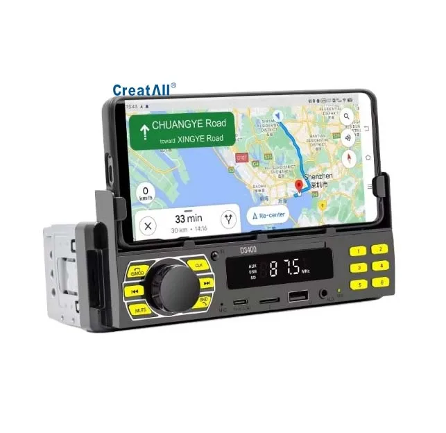 Creatall HD Lossless Music Car MP3 Player with Central Control Multi-Function USB Flash Drive Card Slot FM Radio