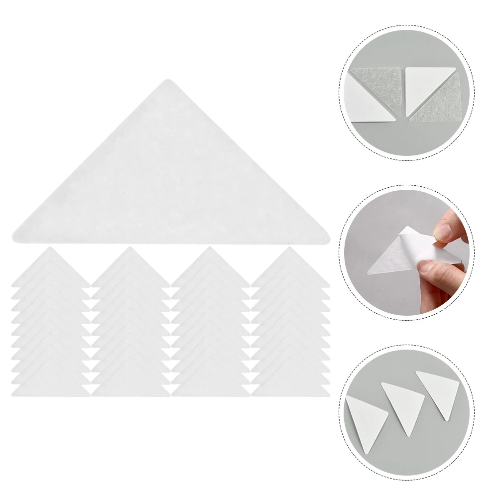

150pcs Collar Fixing Patch Adhesive Supports Non Roll Edge Triangle Shape Dress Shirt Collar Inserts Men Formal Wear