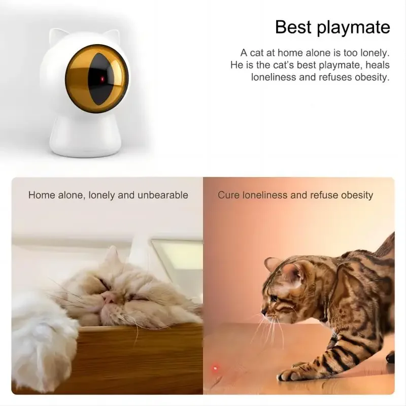 Pet Toys Rechargeable App Intelligent Control Interactive Light Machine Teasing Red Dot Cat Playing Laser Pointer Toy