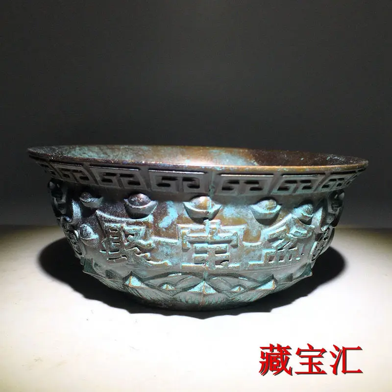 

Authentic pure copper six-character emperor Xuande lucky cornucopia bronze Bao Lao