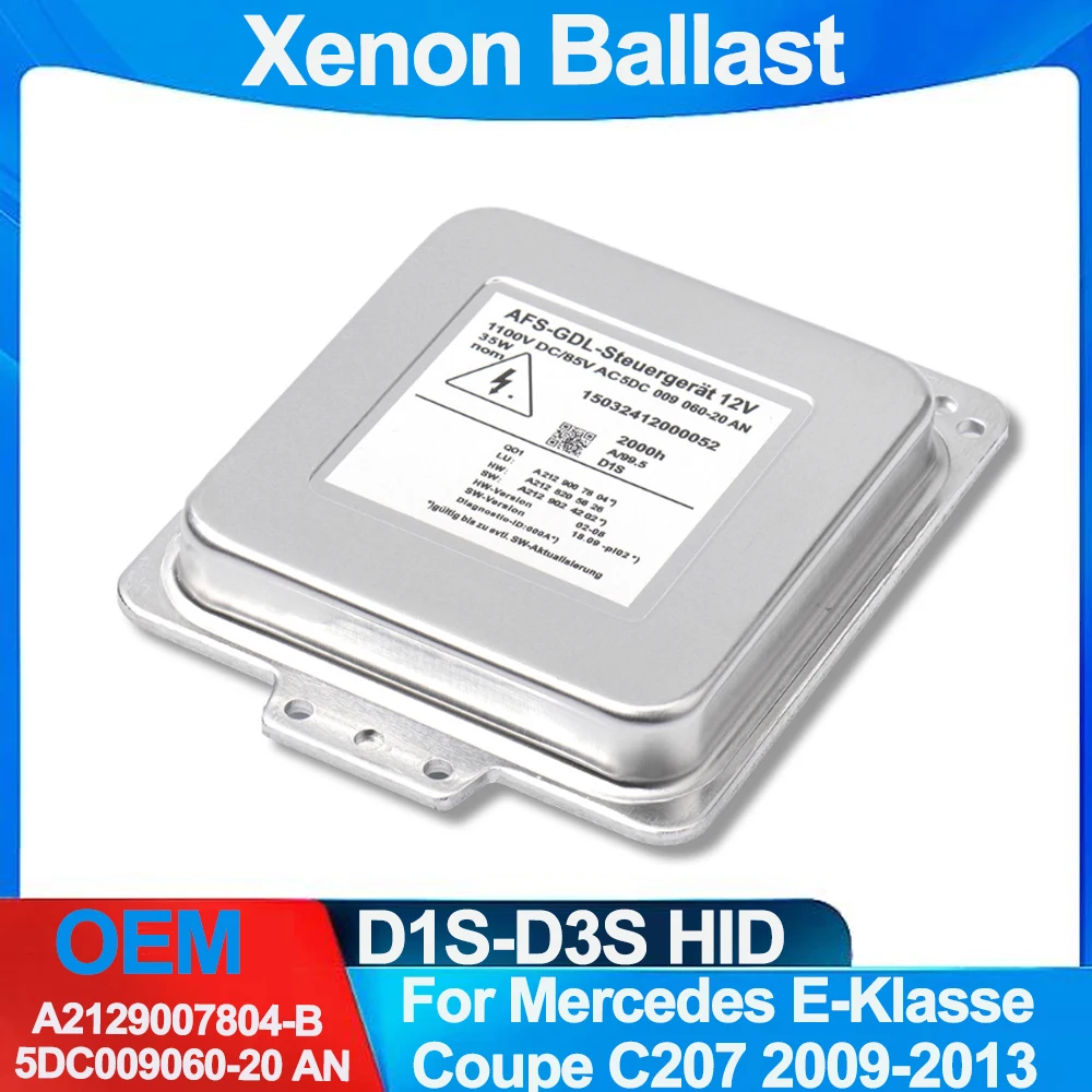 A2129007804-B 5DC009060-20 AN Car Xenon HID Headlight Ballast Control Module For Mercedes E-Klasse Coupe C207 2009 2010-2013