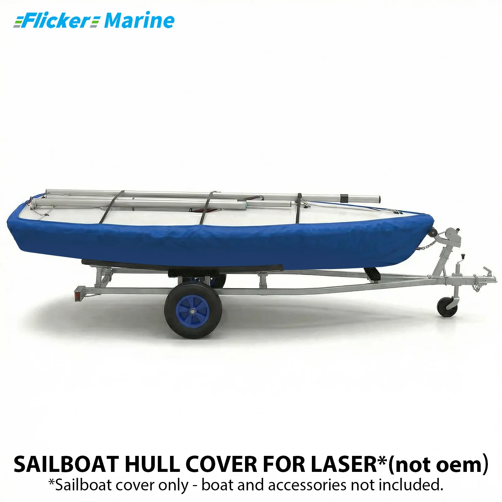 Sailboat Hull Cover Compatible with Laser, Durable UV Resistant Protective Boat Cover, Lightweight Secure Fit, Easy to Use for S