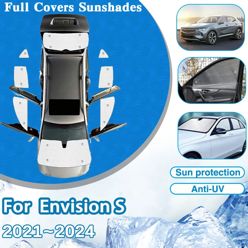 

For Buick Envision S MK2 2021 2022 2023 2024 Car Full Sun Visors Rear Window Coverage Mat Windshield SunShades Auto Accessories