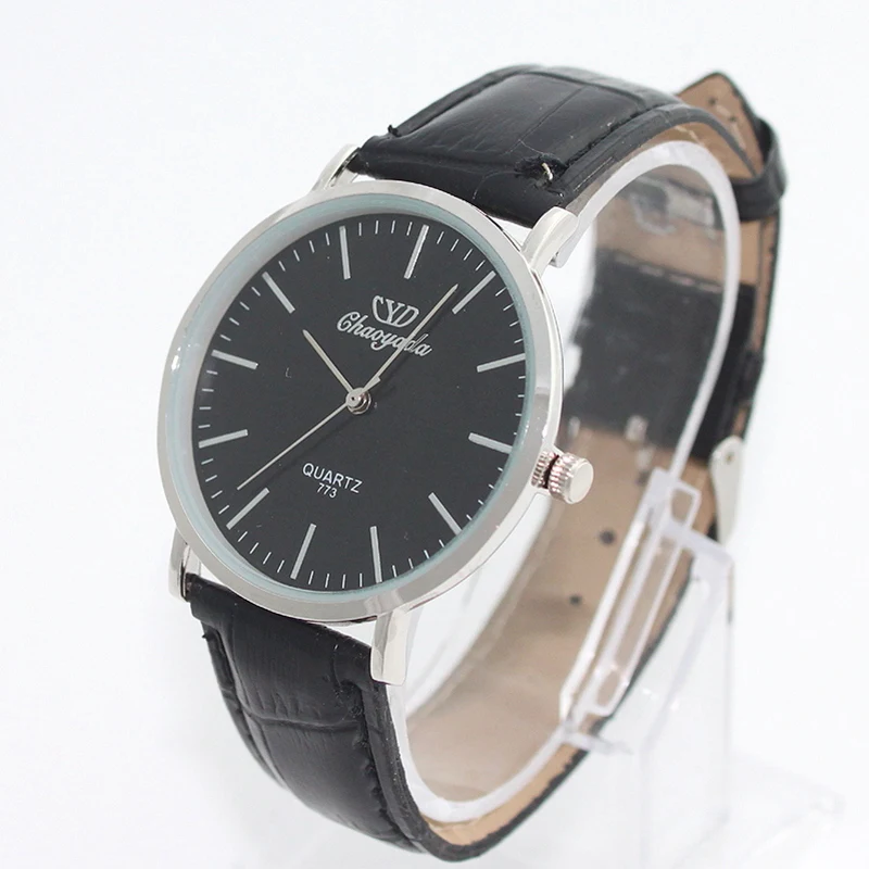 Men Womens Retro Design Leather Band Analog Quartz Wrist Watch Student Wristwatch