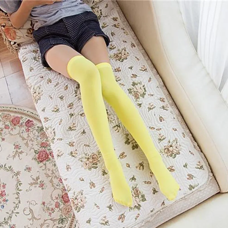 Sexy Soild Color Long Socks Women Over Knee Thigh High Over The Knee Stockings Lolita Ladies Girls Warm Knee Socks