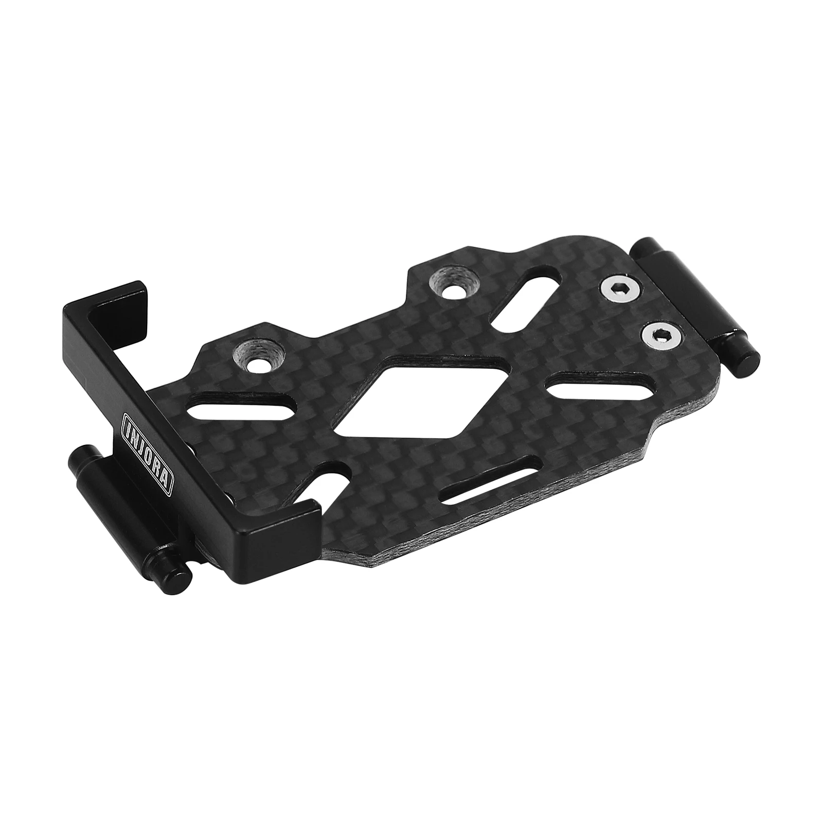 INJORA Carbon Fiber and Aluminum Battery Tray for 1/18 RC Crawler TRX4M Upgrade (4M-78)