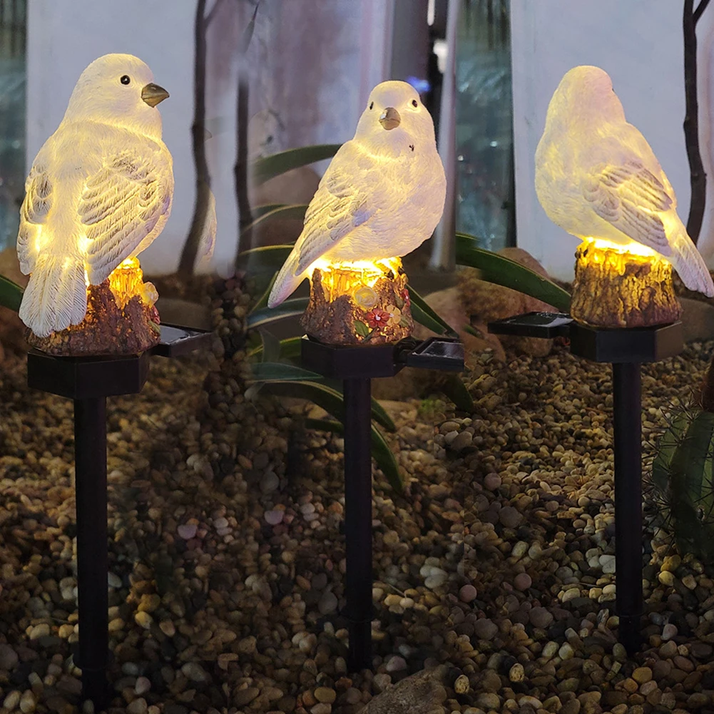 Solar Lamp Animal Shaped Solar Powered Garden Lights Owl Bird Parrot Outdoor Garden Decoration Lamp Waterproof Solar Led Lights