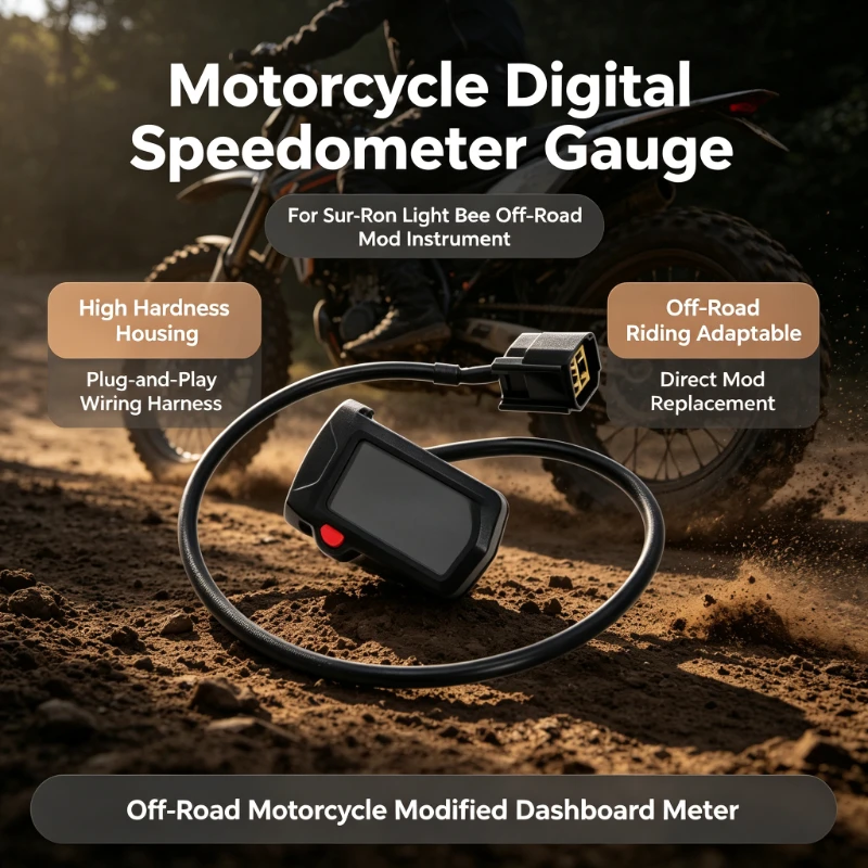 High‑Hardness Speedometer Instrument Assembly, Motorbike Mod Accessory Fits For SURRON Light Bee Off‑Road Dirt Bike Spare Part