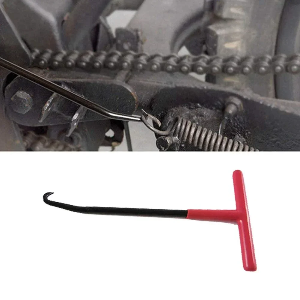 Exhaust Spring Puller Tool Snowmobile ATV Motorcycle Muffler Exhaust Stand Removal Tool T-Handle Type with Rubber Coating