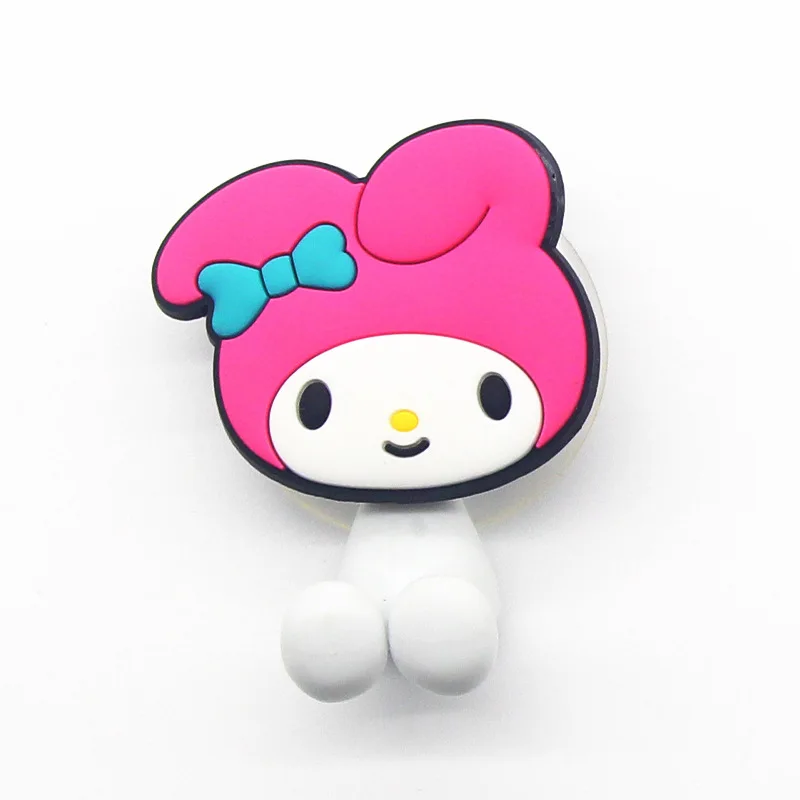 Porte-brosse à dents Sanurgente pour enfants, Hello Kitty Melody Toys, figurine d'anime, étagère murale de dessin animé pour la cuisine, décoration d'intérieur