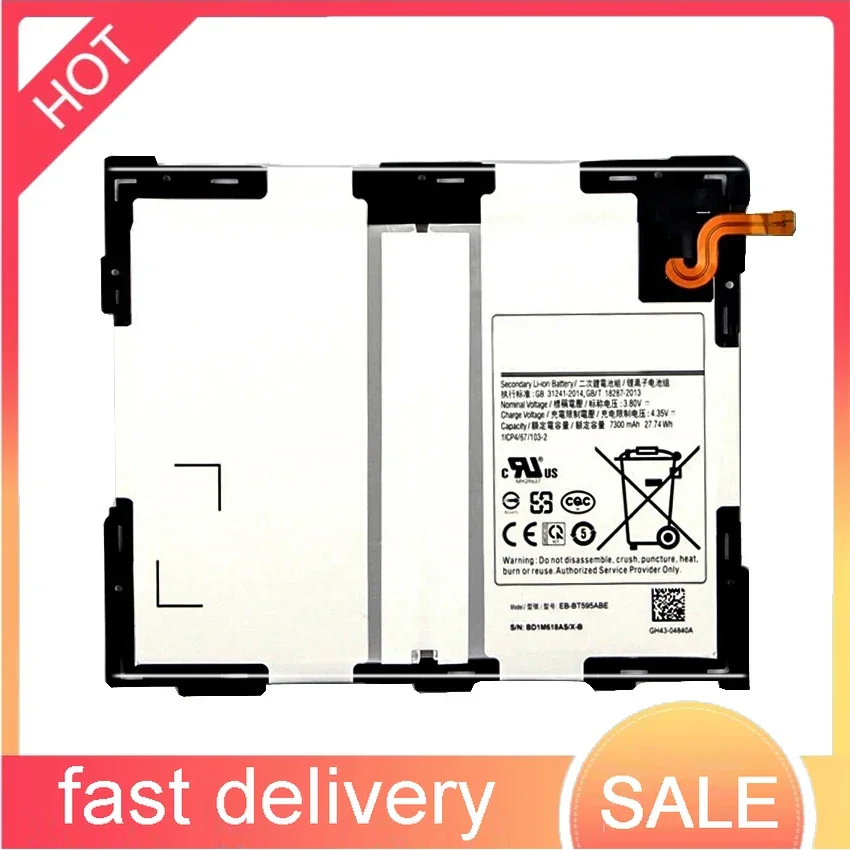 

Прочный аккумулятор для планшета EB-BT595ABE 7300 мАч для Samsung Galaxy Tab A2 10,5 SM-T590 T595