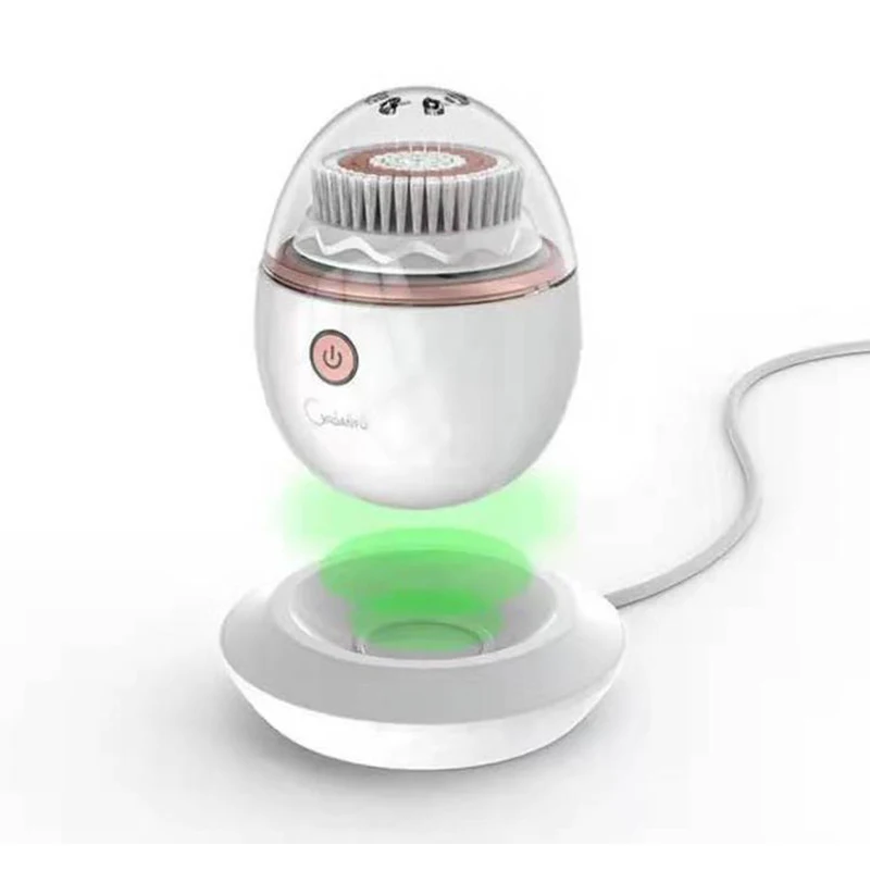 Electric Facial Cleansing Brush Sonic Face Brush Waterproof Deep Pore Cleaner Wireless Charging Face Massage Skin Care Brush