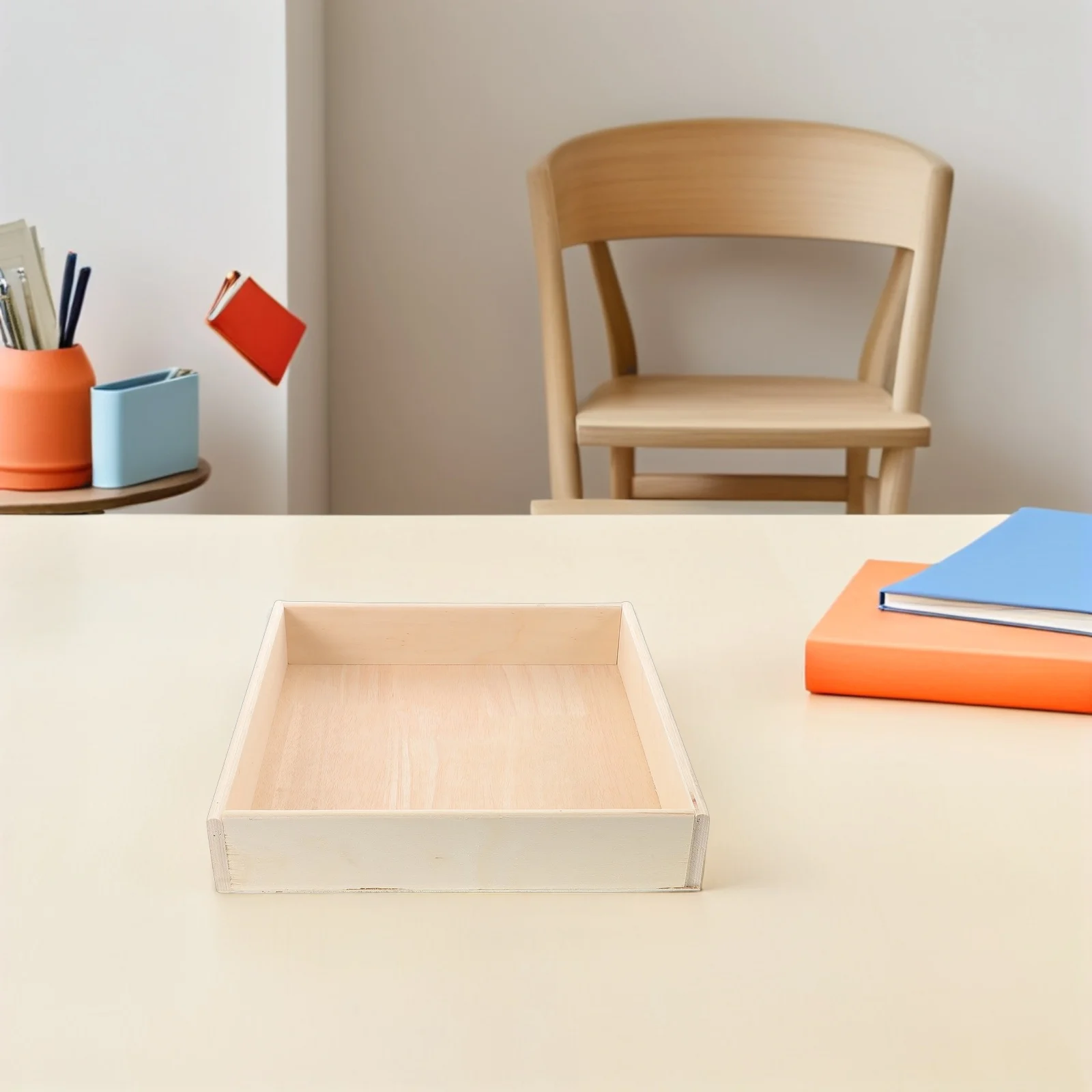 ของเล่นทรายสำหรับเด็ก ถาดทรายในร่ม ชุดเล่นทรายชายหาด ตะกร้าเก็บของเล่น ถาดไม้มอนเตสซอรี่สำหรับเด็ก