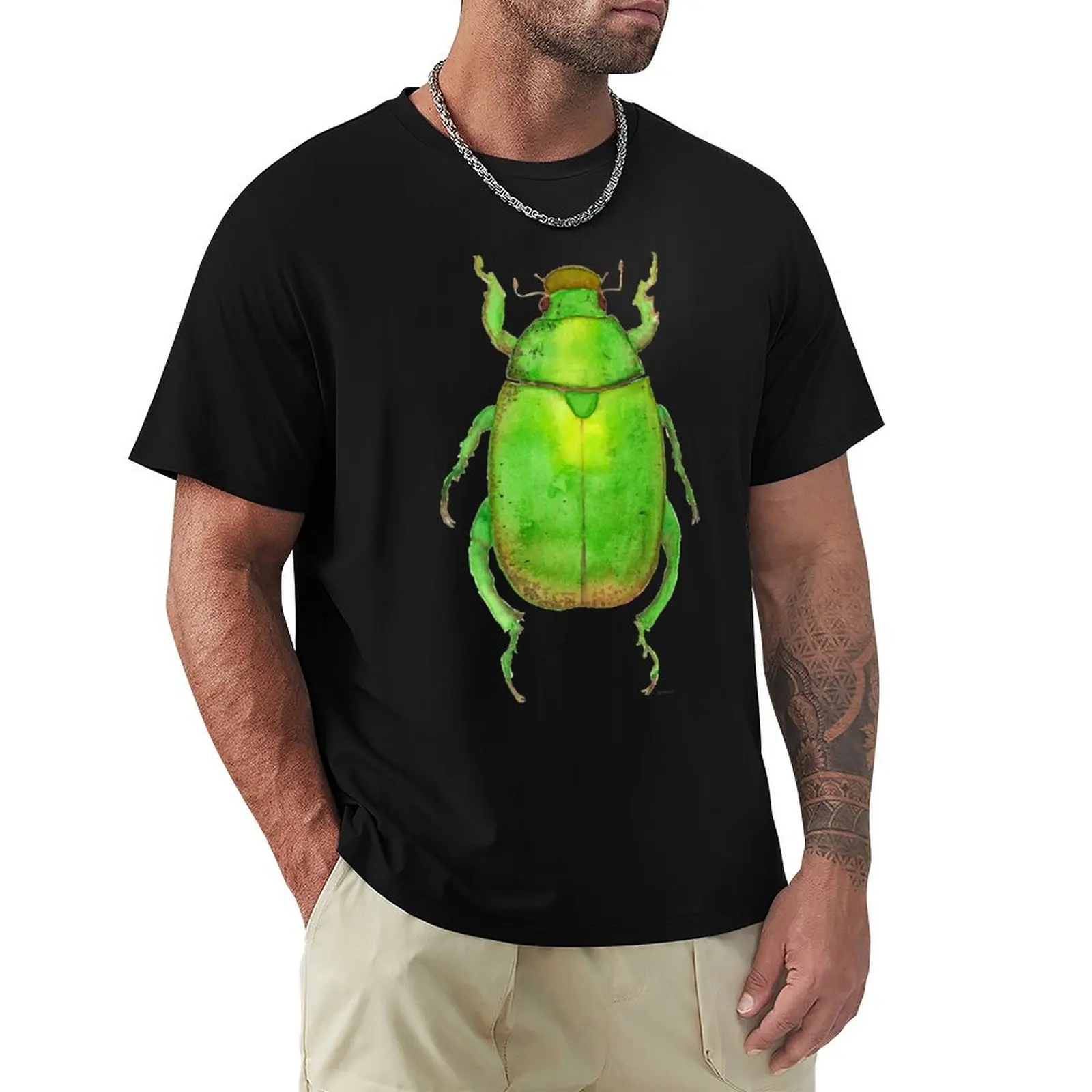 Green Australian Christmas Beetle T-Shirt g man t shirts for men T-Shirt