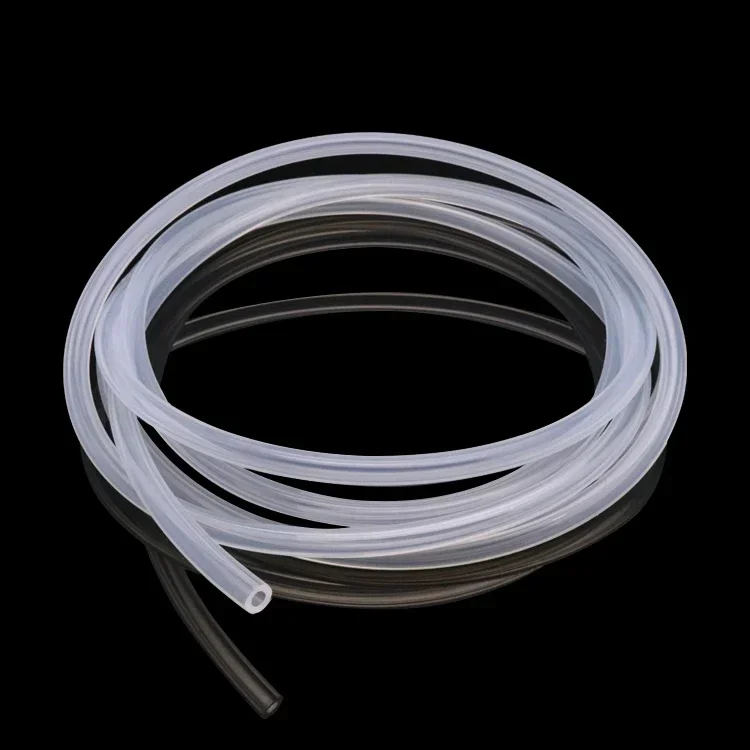 Tubo de silicona Flexible de 1M/5M ID 0,5 1 2 2,5 3 4 5 6 7 8mm, tubo de grado alimenticio, resistencia a la temperatura, no tóxico, transparente