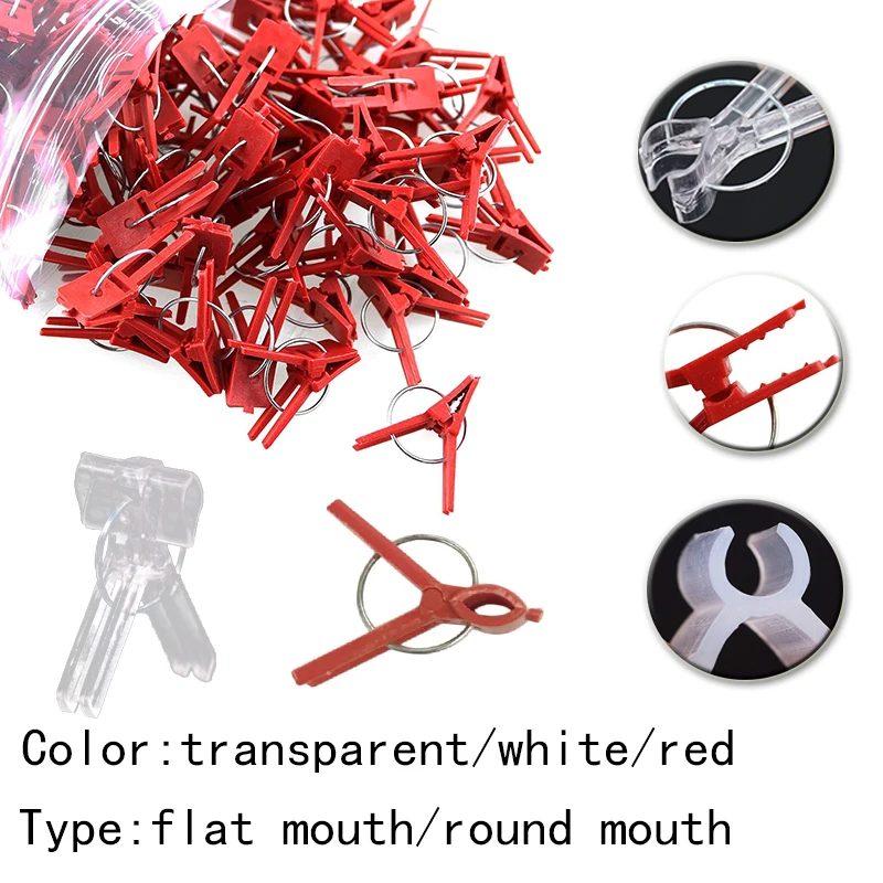25-100PCS Grafting Clips Tomoto Eggplant Vegetables Grafted Clamp Garden Plants Seedling Tools Transparents Plastic Joint