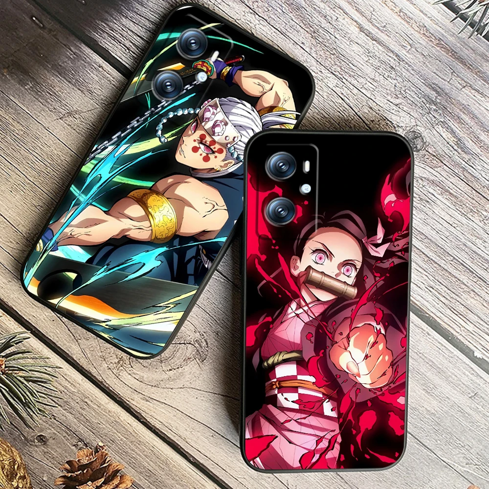 G-Ghosts Blade Cartoon Cool For OPPO Find X6 X5 X3 A54S A5 A94 A16 A53S A57 A74 A72 A98 A78 A96 A9 5G Black TPU Phone Case