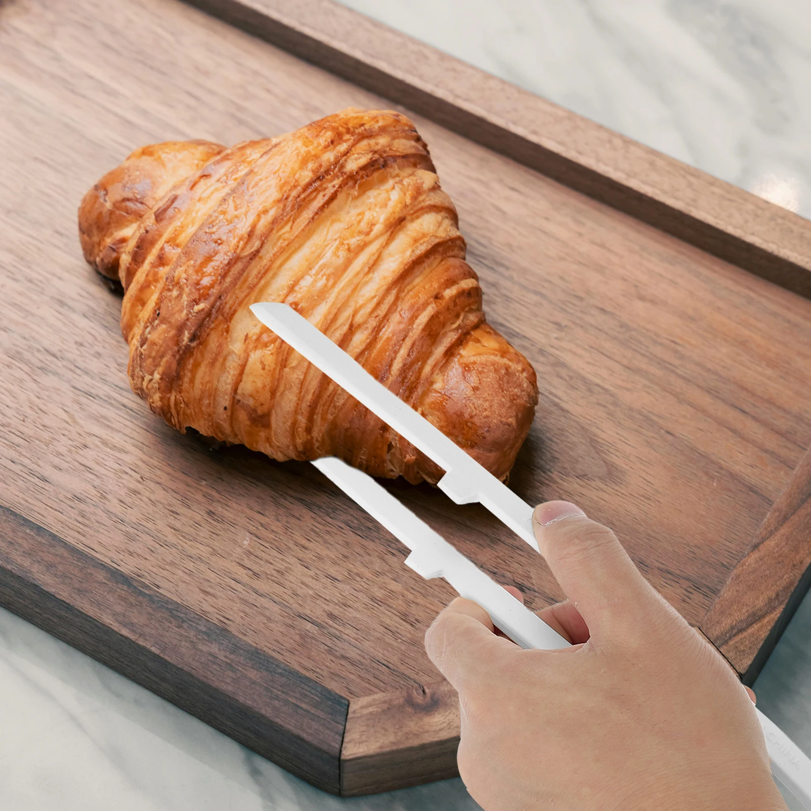 1 قطعة ملقط سيليكون أواني المطبخ مقاومة للحرارة غير عصا ملقط الطبخ للشوي شواء تخدم سلطة الهواء المقلاة استخدام #1