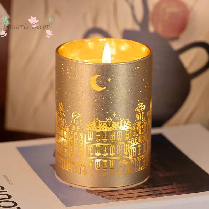 Aromatherapy candle romantic holiday gift bedroom long-lasting fragrance fragrance night light