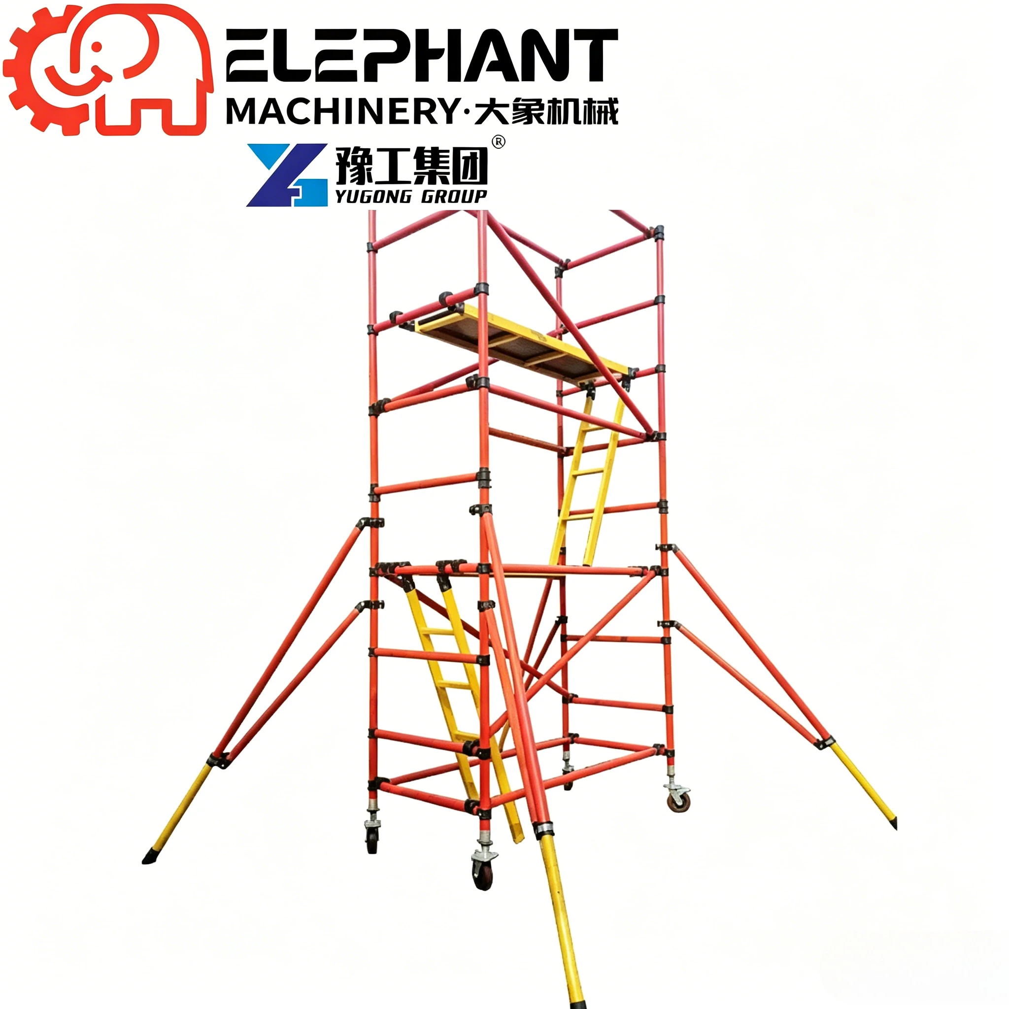 Single Fiberglass Insulated Movable Scaffold Electric Engineering Insulating Climbing Workbench Load-Bearing Pressure-Resistant