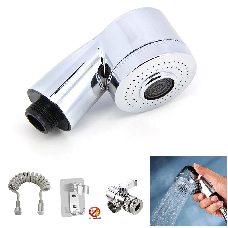 G1/2 Interface Shower Head ABS small protable Shampoo Hair Salon Shower Head Side Switch Type Bathroom Accessories Hardware t1