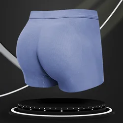 Latex Pad Scratch Free Fake Buttocks Men's Underwear Men's Buttocks Shapewear For Men Underwear Brief Body Shapers M L XL XXL