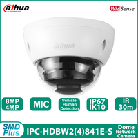 Dahua IPC-HDBW2841E-S IPC-HDBW441E-S 4K 4MP POE IP Camera Built-in MIC Support IP67 And IK10 IR30M Wizsense Surveillance camera