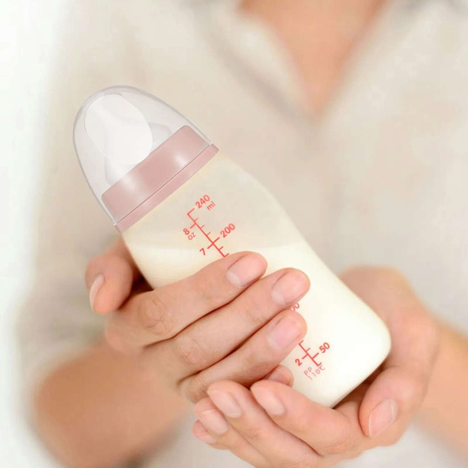 6Pcs Baby Bottle Wide Mouth Caps Protector Cover Sealing Lid Replacement for Breastmilk Feeding Bottles Travel Use