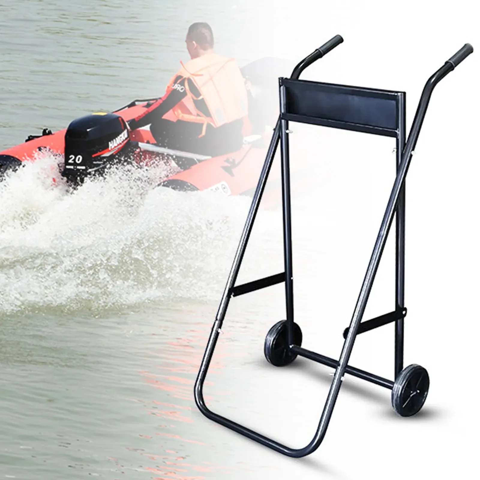 Heavy Duty Outboard Boat Motor Stand Carrier Cart Transport Dolly Trolley 70KG Heavy Duty Outboard Boat Motor Stand Carrier Cart